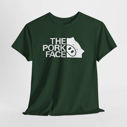 The Pork Face Funny Pig Parody T-Shirt | Pig Lover Graphic Tee