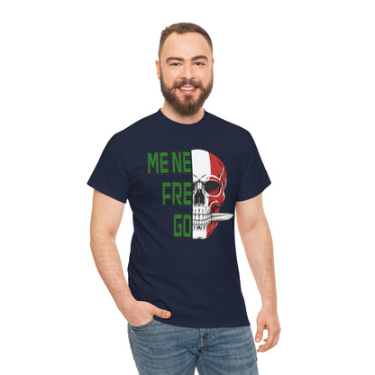 Maglietta Arditi "Me Ne Frego" - T-Shirt Patriottica con Teschio Tricolore