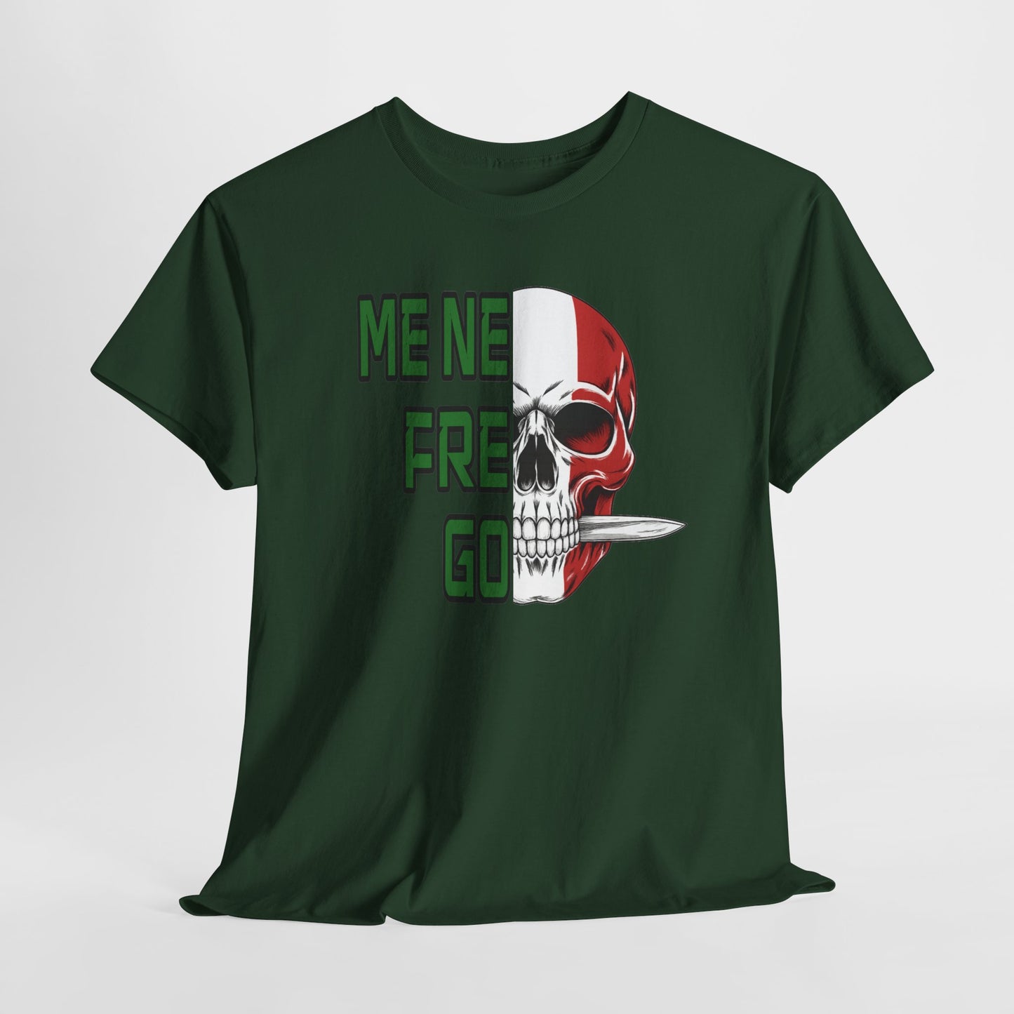 T-Shirt Arditi "Me Ne Frego" | Teschio Tricolore Italiano — Maglietta Militare Vintage