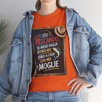 Maglietta da Pesca Uomo Divertente - T-Shirt Pescatore con Frase Spiritosa, Idea Regalo per Amanti della Pesca