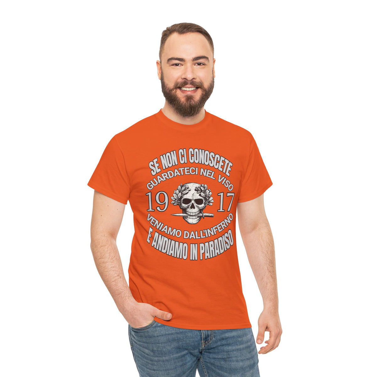 T-Shirt Arditi 1917 Me Ne Frego Militaria Italiana Grande Guerra Teschio