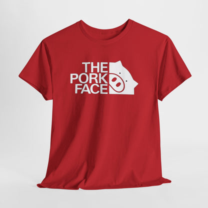 The Pork Face Funny Pig Parody T-Shirt | Pig Lover Graphic Tee