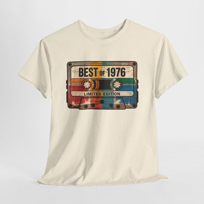 1976 Vintage Cassette 50th Birthday T-Shirt - Limited Edition Retro Bday Tee