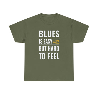 Blues Music Tee - Jimi Hendrix Quote Graphic T-Shirt for Music Lovers