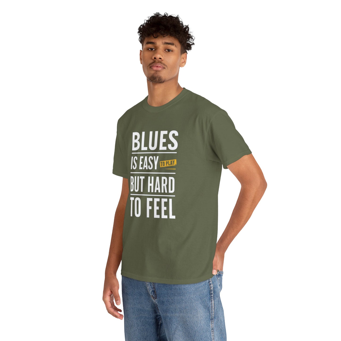 Blues Music Tee - Jimi Hendrix Quote Graphic T-Shirt for Music Lovers