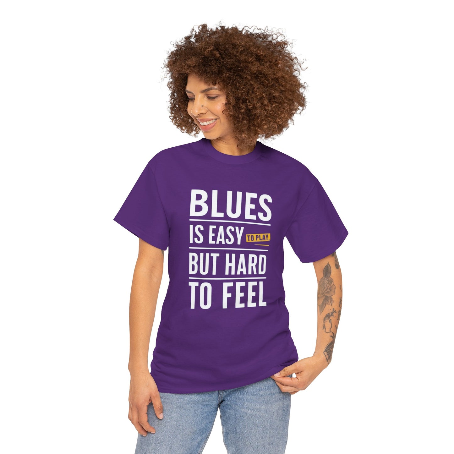 Blues Music Tee - Jimi Hendrix Quote Graphic T-Shirt for Music Lovers