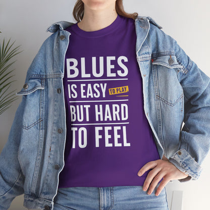 Blues Music Tee - Jimi Hendrix Quote Graphic T-Shirt for Music Lovers