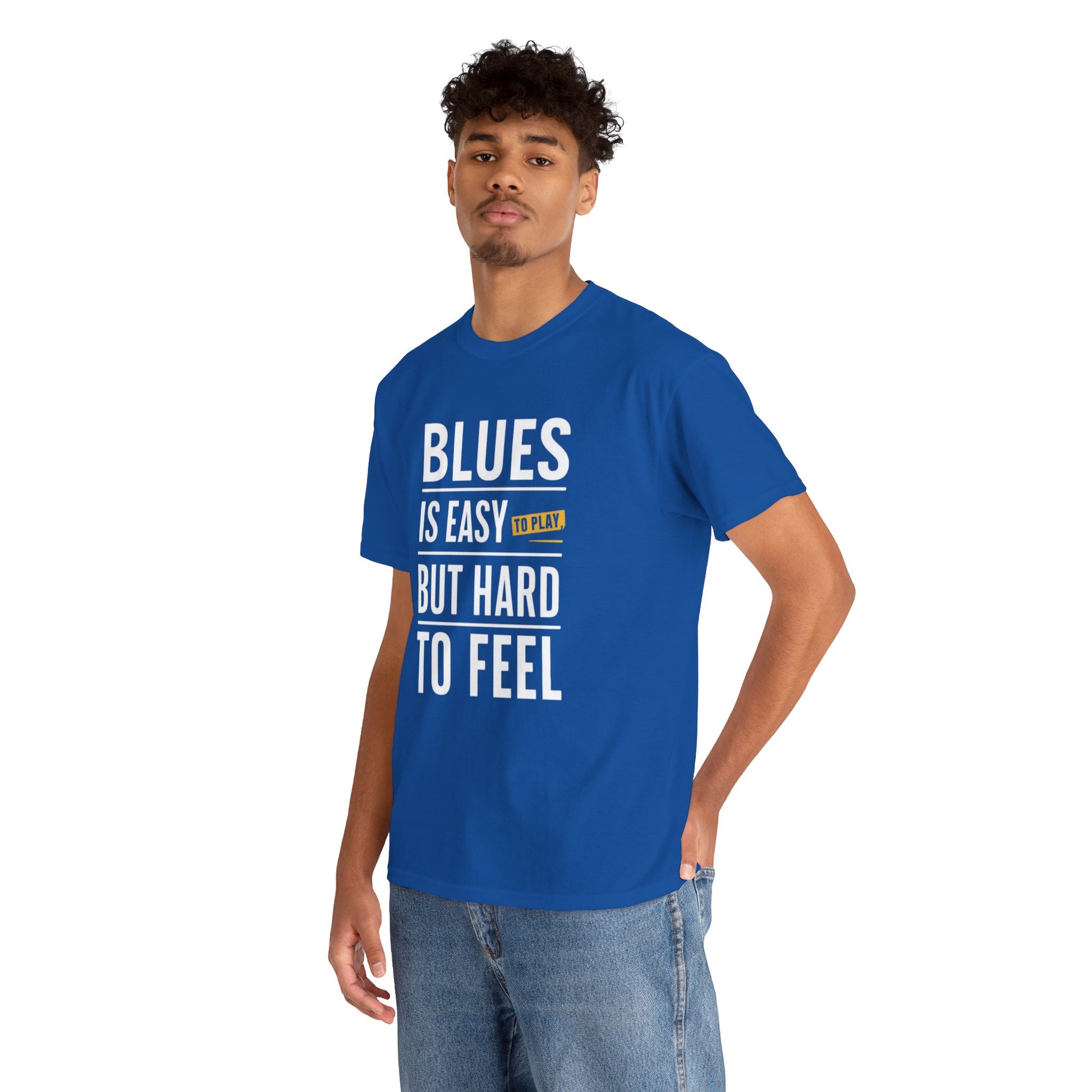 Blues Music Tee - Jimi Hendrix Quote Graphic T-Shirt for Music Lovers