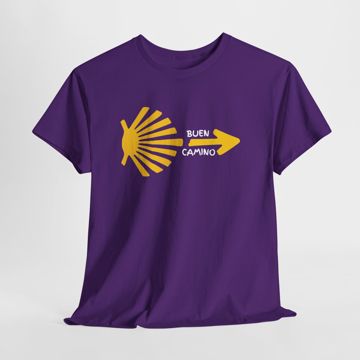 Buen Camino Shirt, Camino de Santiago T-Shirt, Pilgrim Hiking Tee, St. James Way Gift, Camino Arrow Shell Graphic Tee, Travel Walker Shirt