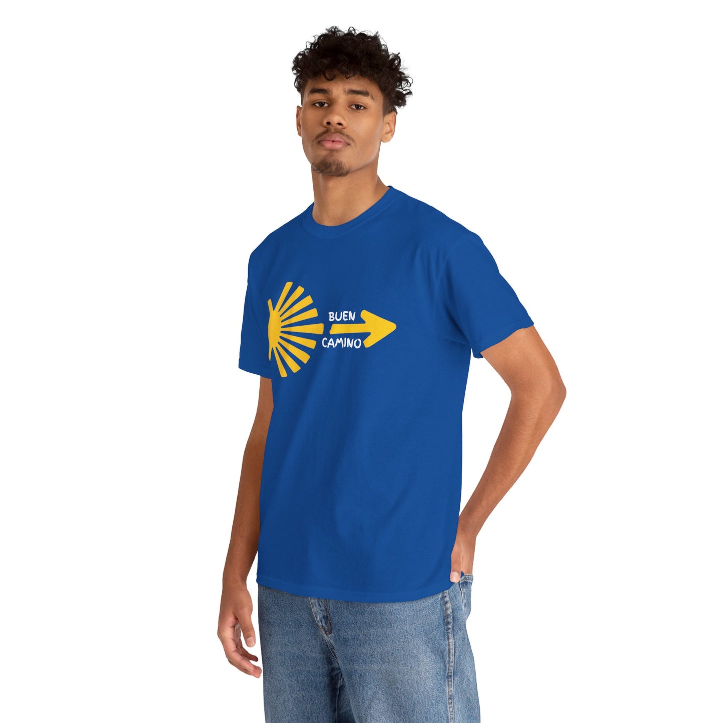 Buen Camino Shirt, Camino de Santiago T-Shirt, Pilgrim Hiking Tee, St. James Way Gift, Camino Arrow Shell Graphic Tee, Travel Walker Shirt