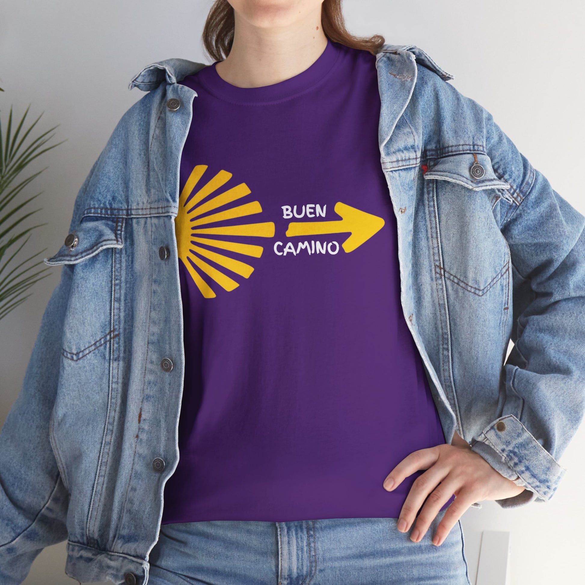 Buen Camino Shirt, Camino de Santiago T-Shirt, Pilgrim Hiking Tee, St. James Way Gift, Camino Arrow Shell Graphic Tee, Travel Walker Shirt