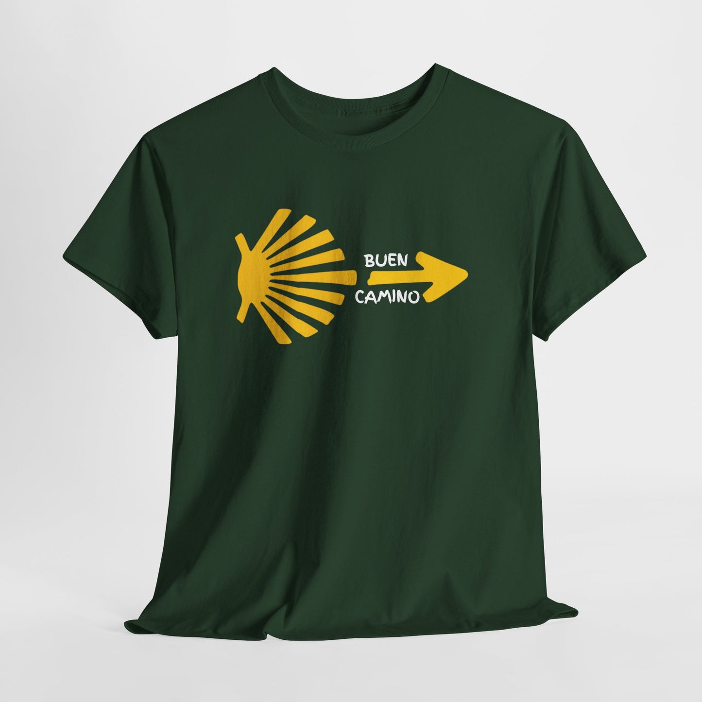 Buen Camino Shirt, Camino de Santiago T-Shirt, Pilgrim Hiking Tee, St. James Way Gift, Camino Arrow Shell Graphic Tee, Travel Walker Shirt