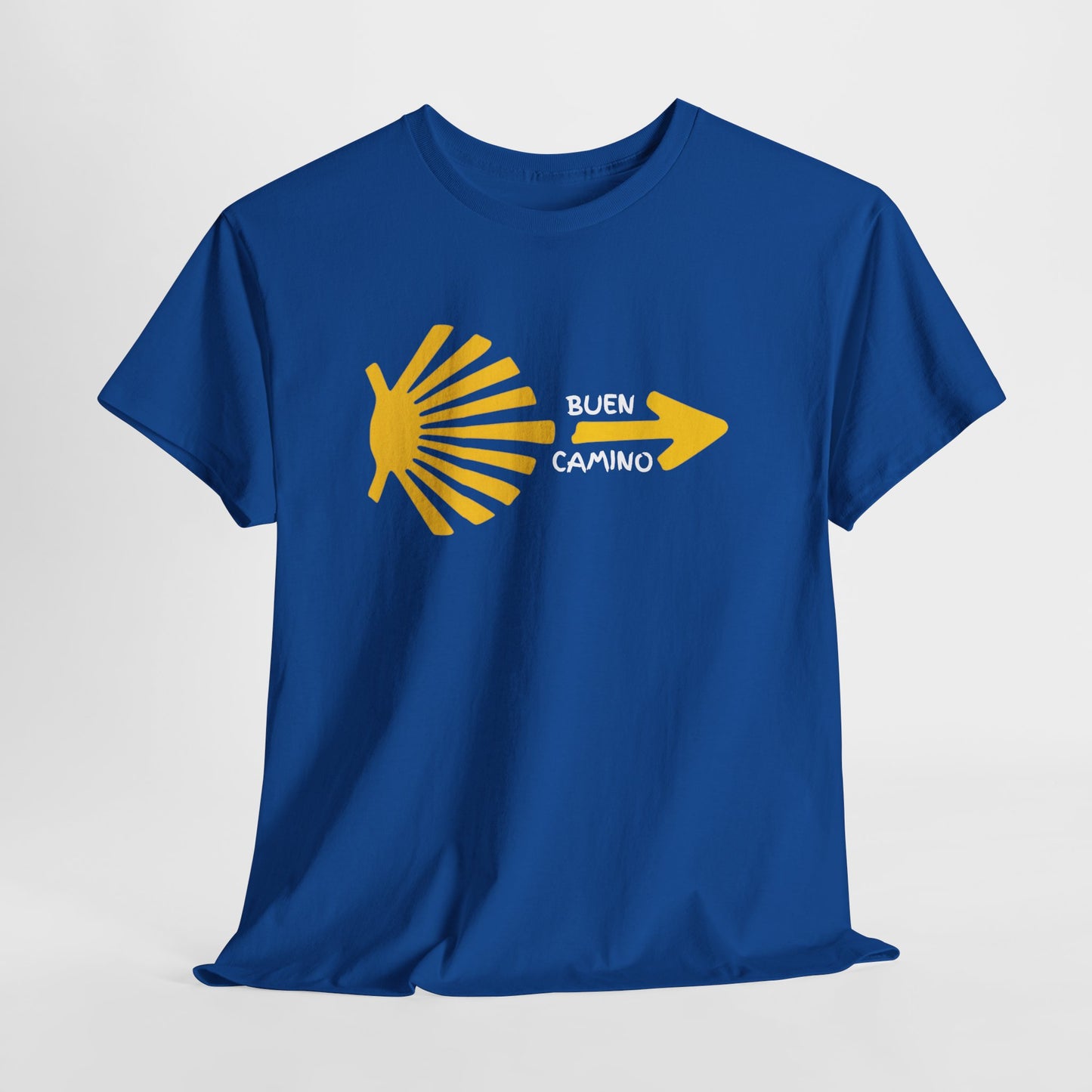 Buen Camino Shirt, Camino de Santiago T-Shirt, Pilgrim Hiking Tee, St. James Way Gift, Camino Arrow Shell Graphic Tee, Travel Walker Shirt
