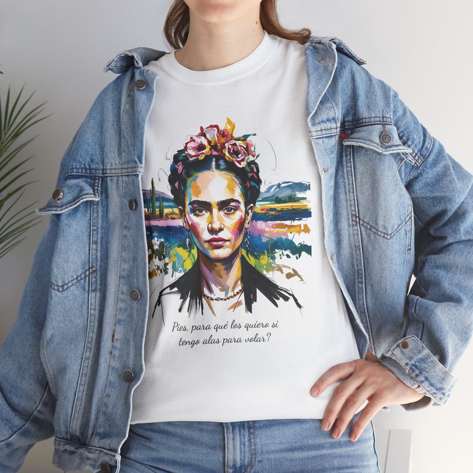 Frida Kahlo T-Shirt, Maglietta con Citazione di Frida Kahlo, Mexican Artist Tee, Gift for Art Lover, Unisex Cotton Tee, Art Inspired Shirt