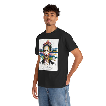 Frida Kahlo T-Shirt, Maglietta con Citazione di Frida Kahlo, Mexican Artist Tee, Gift for Art Lover, Unisex Cotton Tee, Art Inspired Shirt