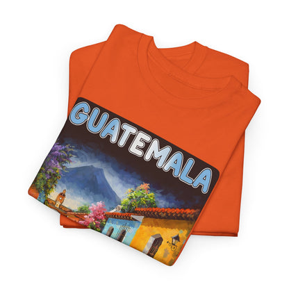 Guatemala Travel T-Shirt Vintage, Antigua Guatemala Street Art Tee, Colorful Landscape Shirt, Gift for Travelers
