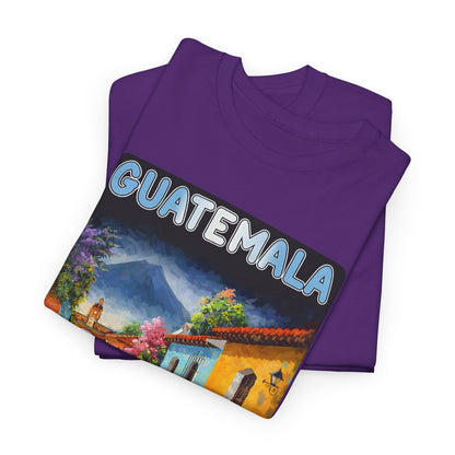 Guatemala Travel T-Shirt Vintage, Antigua Guatemala Street Art Tee, Colorful Landscape Shirt, Gift for Travelers