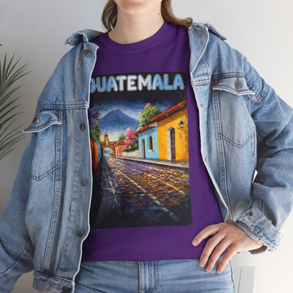 Guatemala Travel T-Shirt Vintage, Antigua Guatemala Street Art Tee, Colorful Landscape Shirt, Gift for Travelers