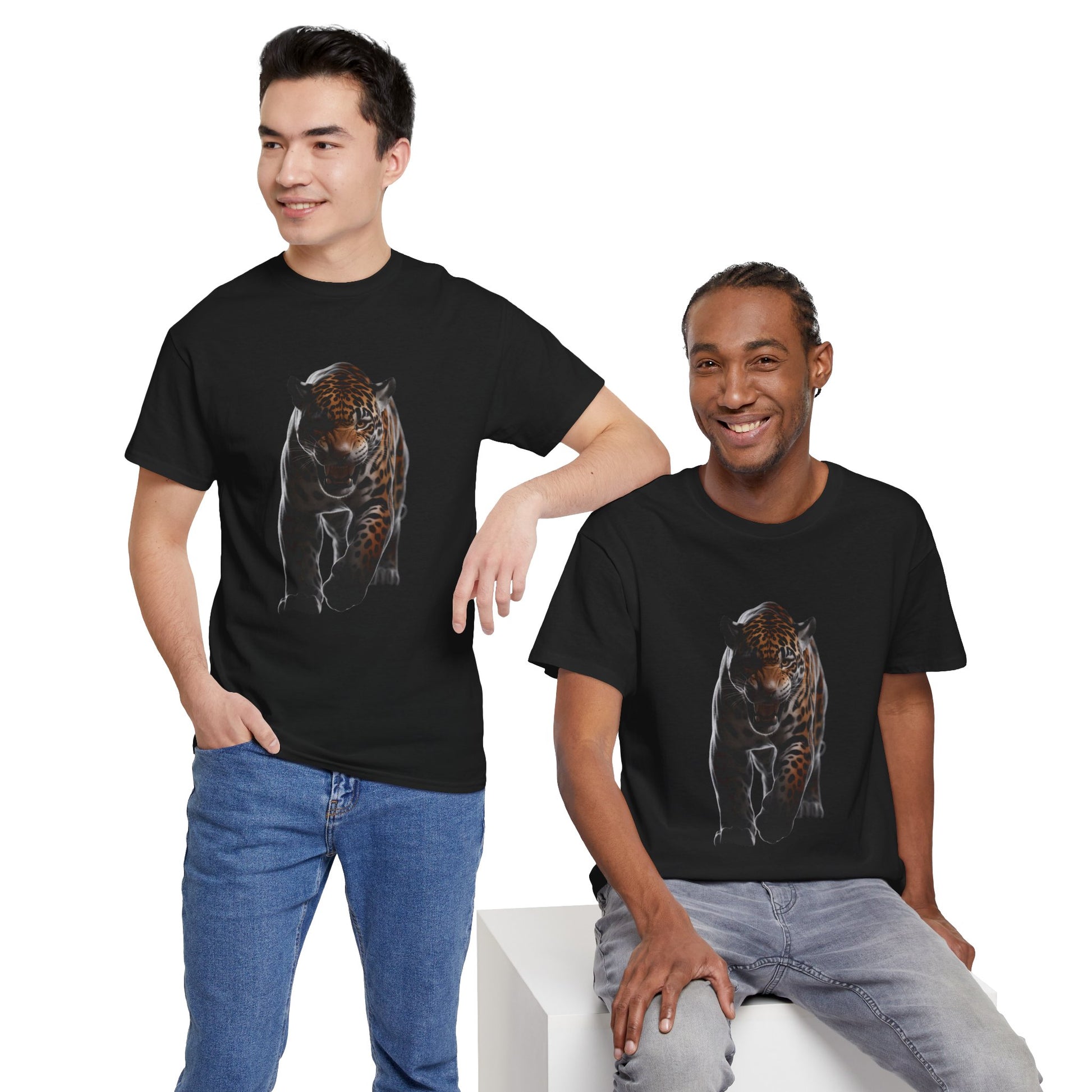 Jaguar Graphic T-Shirt - Jungle Animal Tee (Giaguaro)