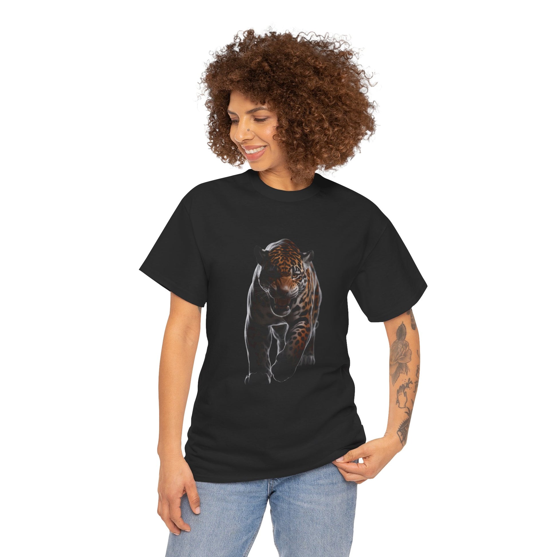 Jaguar Graphic T-Shirt - Jungle Animal Tee (Giaguaro)