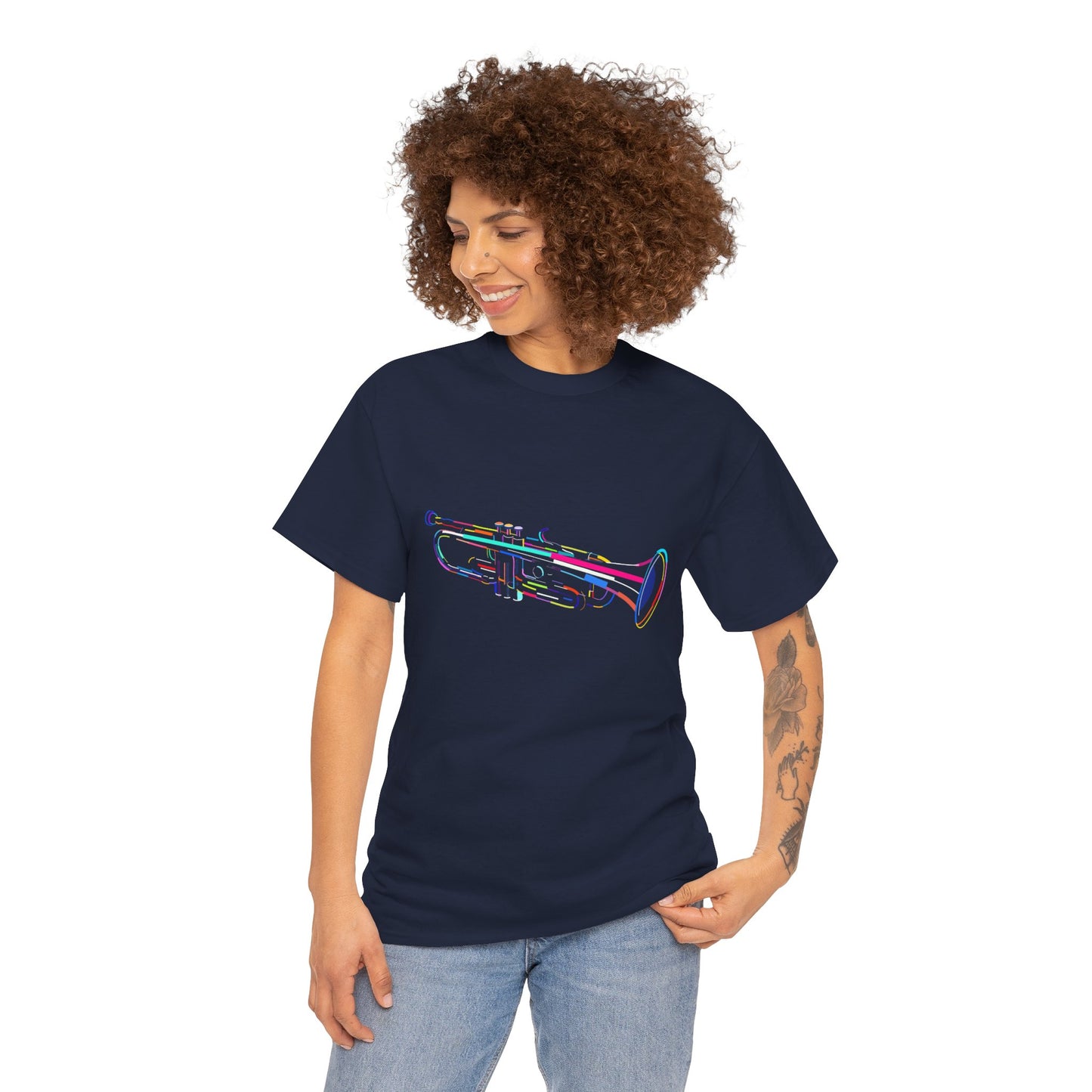 Jazz Trumpet T-Shirt - Musician & Band Geek Tee (Music Teacher Gift)