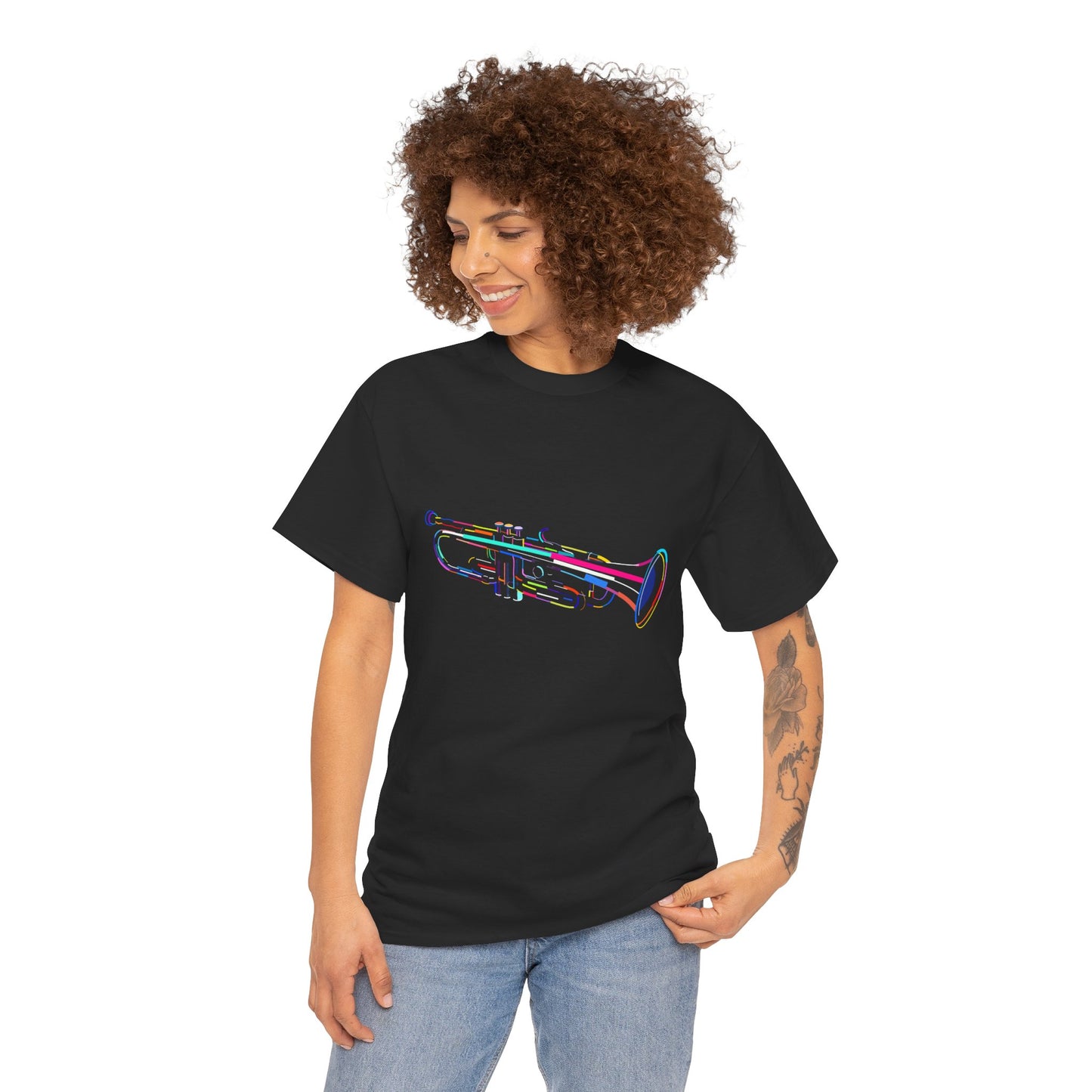 Jazz Trumpet T-Shirt - Musician & Band Geek Tee (Music Teacher Gift)