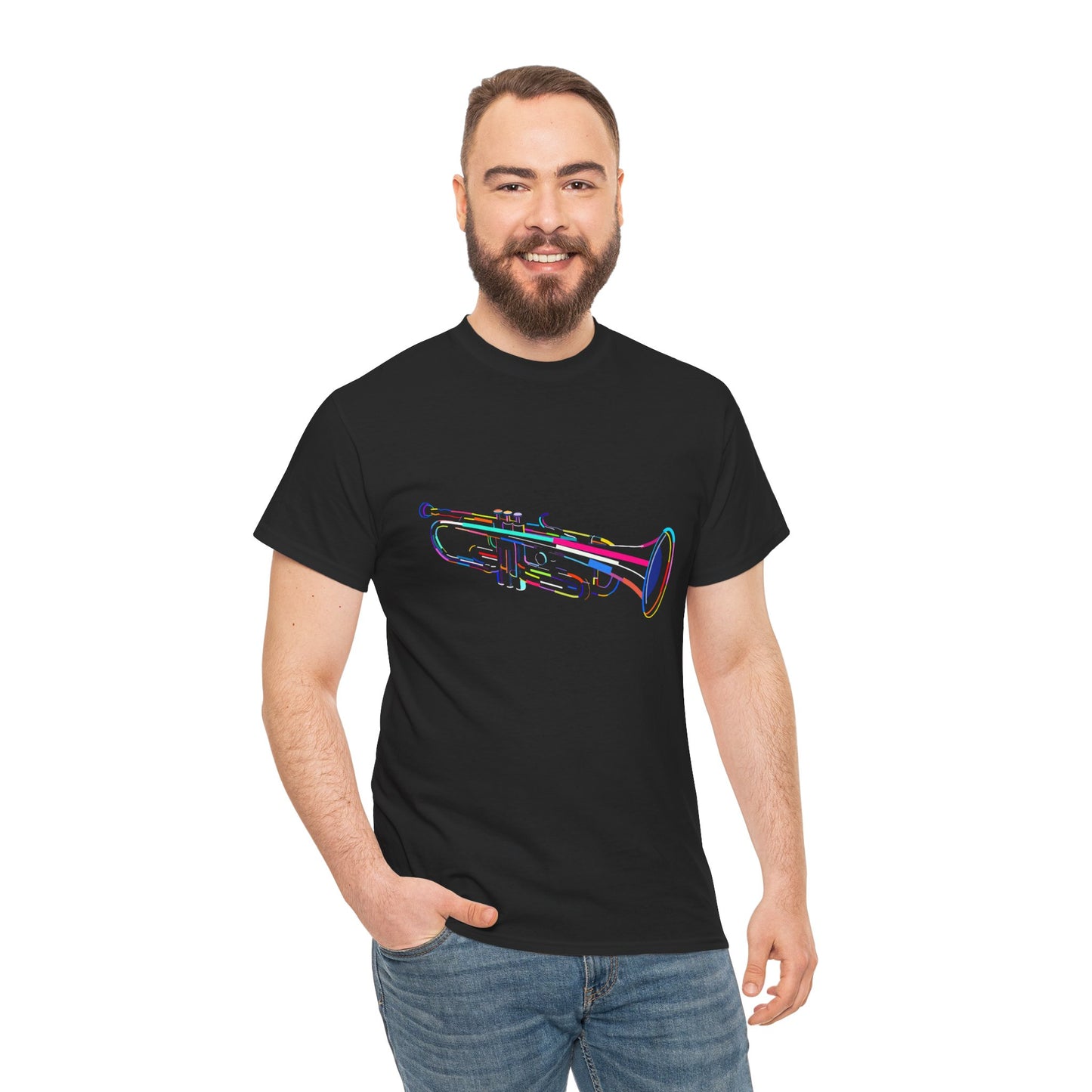 Jazz Trumpet T-Shirt - Musician & Band Geek Tee (Music Teacher Gift)