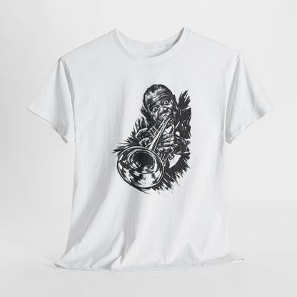 Louis Armstrong Jazz T-Shirt - Maglietta Jazz Tromba | Vintage Jazz Music Tee | Regalo per Amanti del Jazz | Musician Shirt
