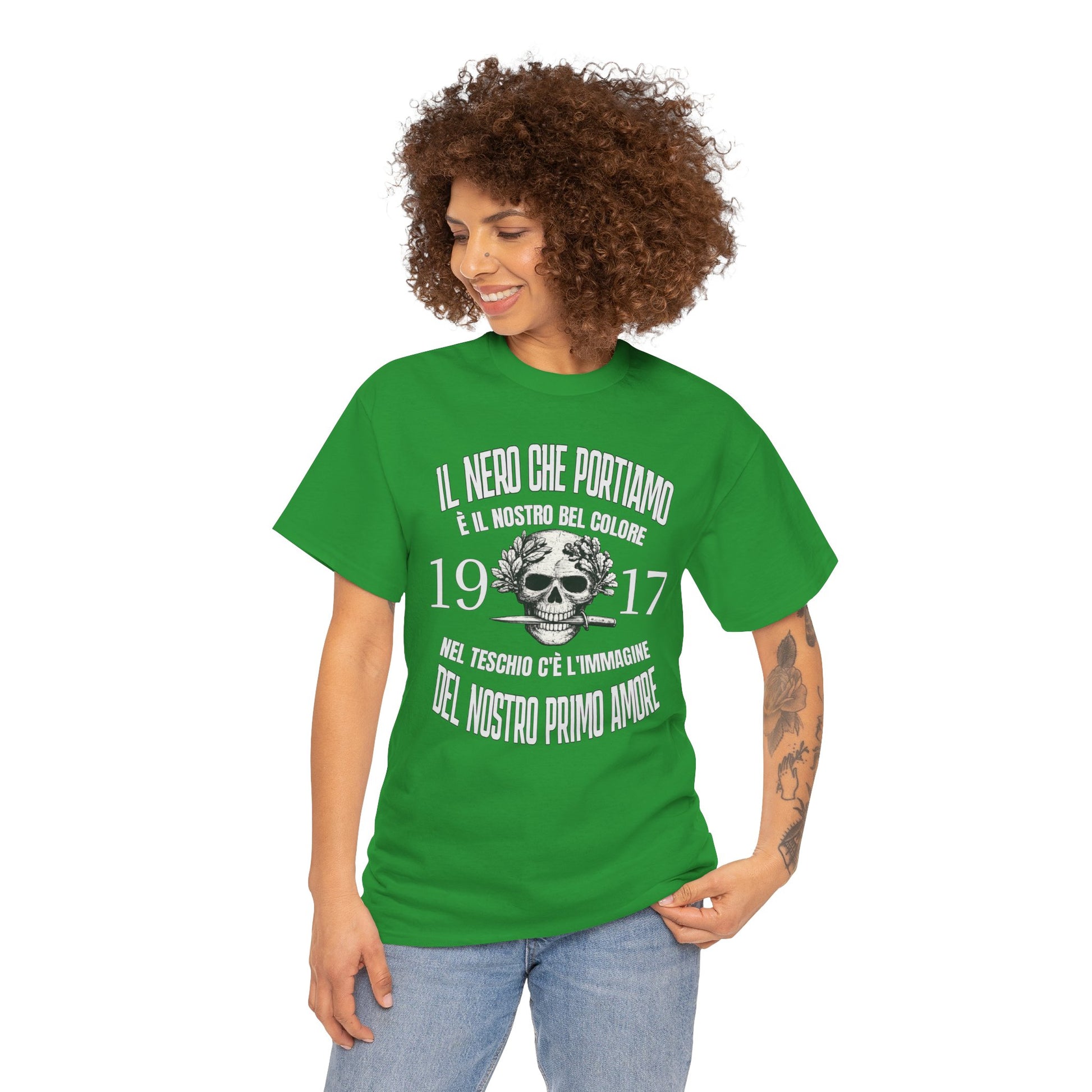 Maglietta Arditi 1917, T-Shirt Vintage Uomo Donna con Teschio, Grafica Storica Militare, Idea Regalo