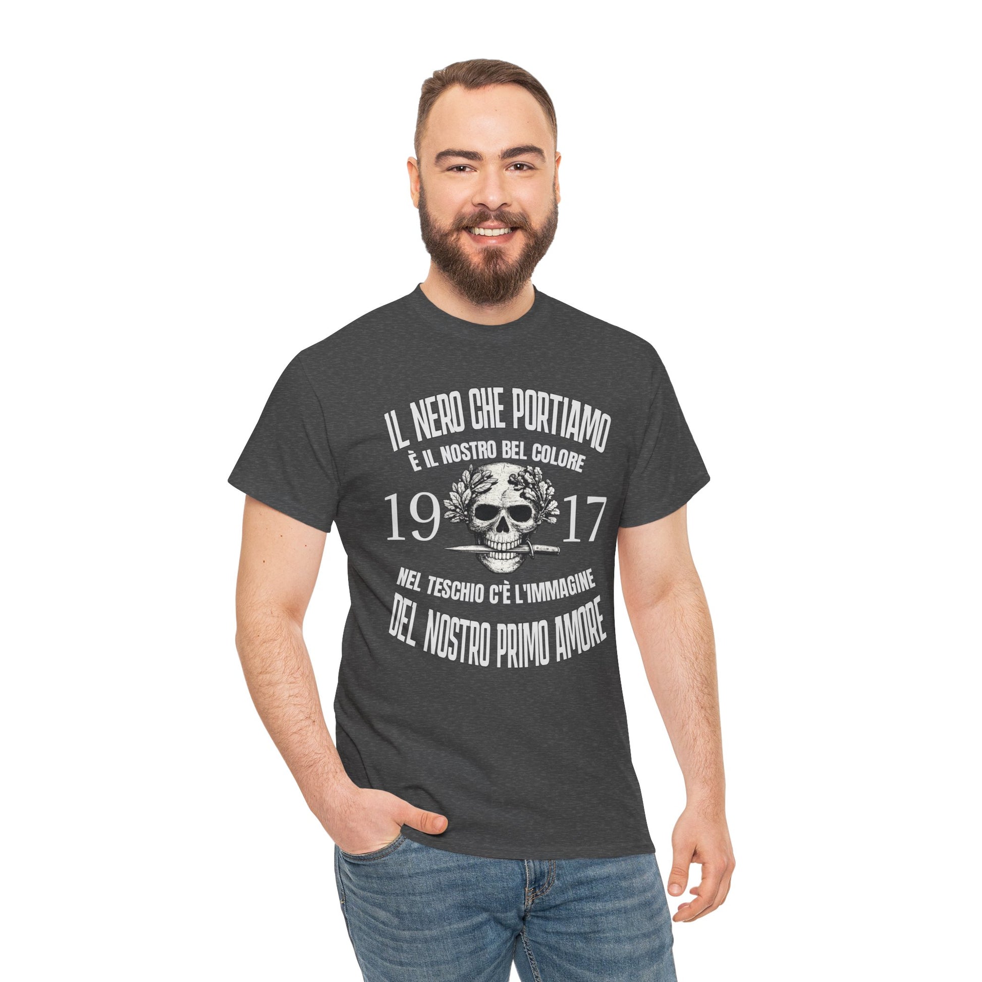 Maglietta Arditi 1917, T-Shirt Vintage Uomo Donna con Teschio, Grafica Storica Militare, Idea Regalo