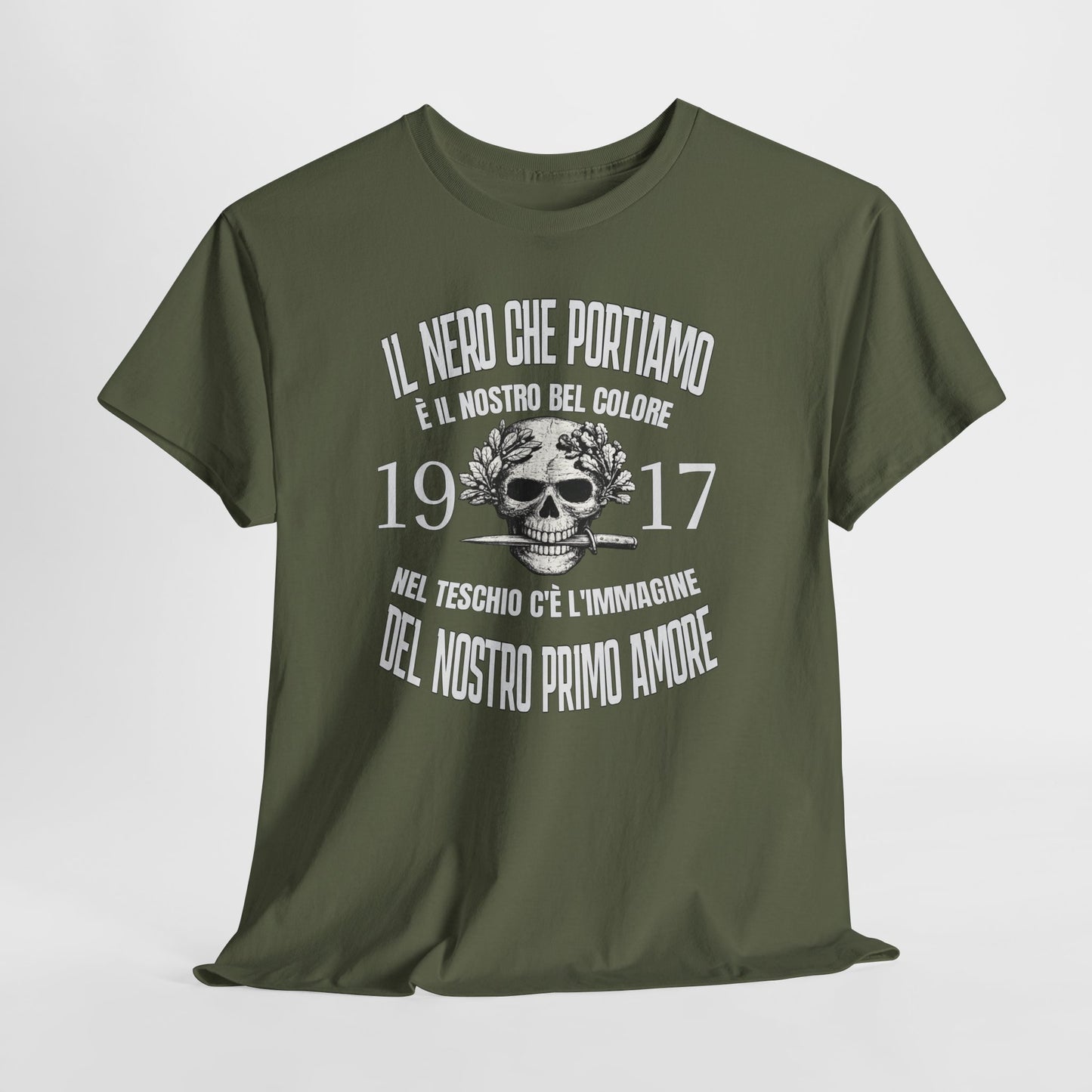 Maglietta Arditi 1917, T-Shirt Vintage Uomo Donna con Teschio, Grafica Storica Militare, Idea Regalo