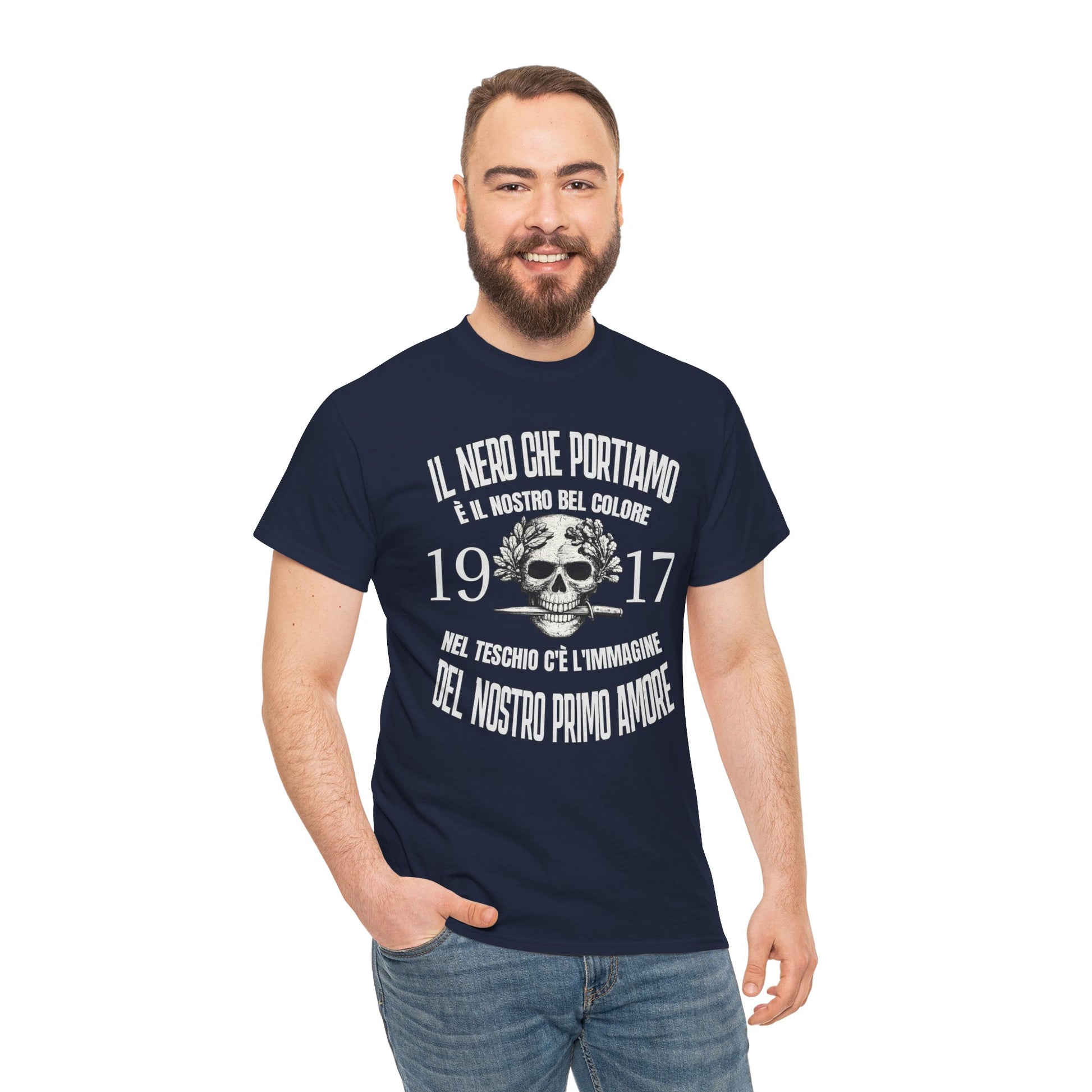 Maglietta Arditi 1917, T-Shirt Vintage Uomo Donna con Teschio, Grafica Storica Militare, Idea Regalo