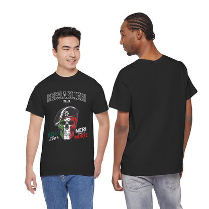 Maglietta Bersaglieri, Maglietta Esercito Italiano, Bersaglieri, Esercito Italiano, Arma dei Bersaglieri, Maglietta Teschio, T-shirt Italia