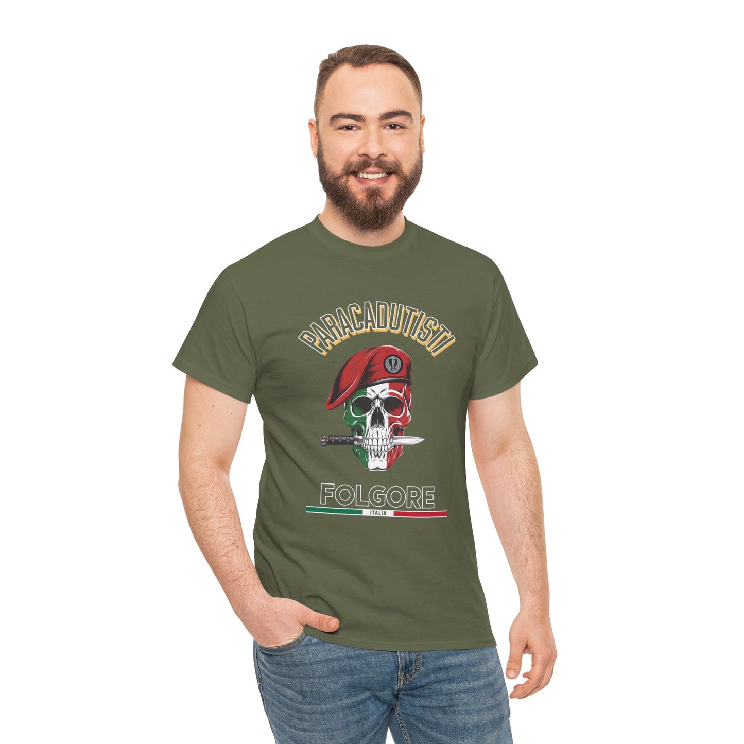 Maglietta Paracadutisti Folgore, Maglietta Esercito Italiano, Militare Italia, Maglietta Folgore, Teschio Militare