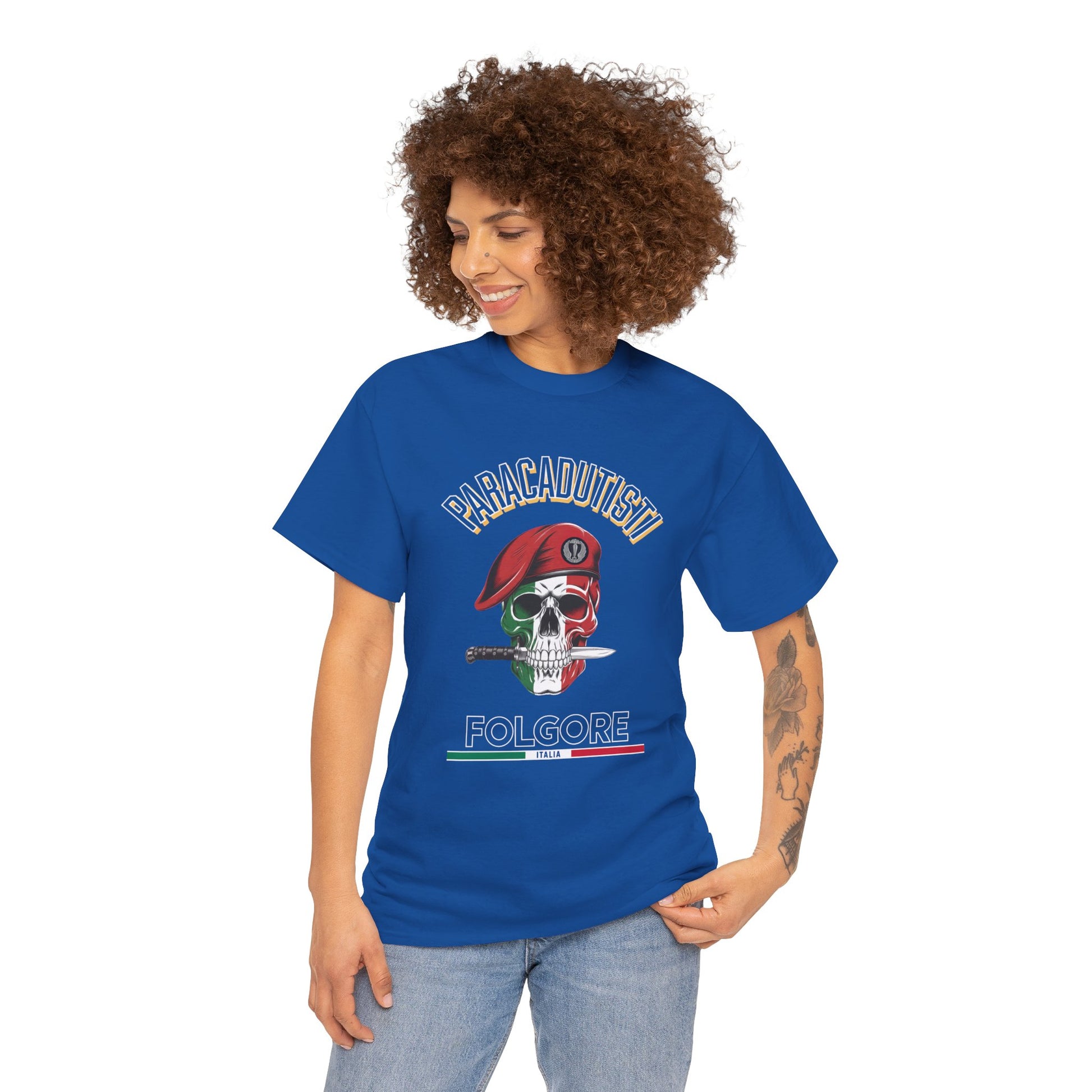 Maglietta Paracadutisti Folgore, Maglietta Esercito Italiano, Militare Italia, Maglietta Folgore, Teschio Militare