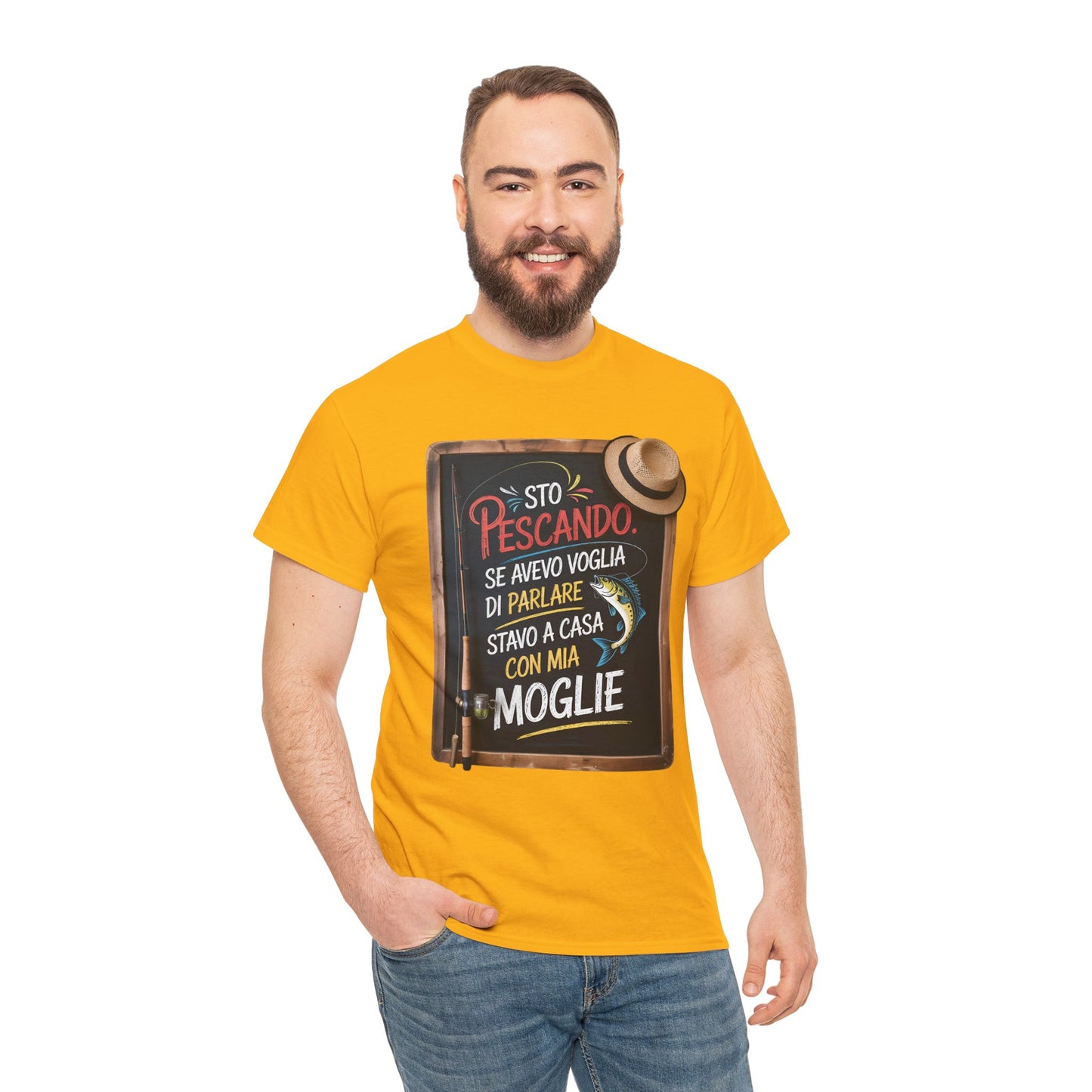 Maglietta da Pesca Uomo Divertente - T-Shirt Pescatore con Frase Spiritosa, Idea Regalo per Amanti della Pesca