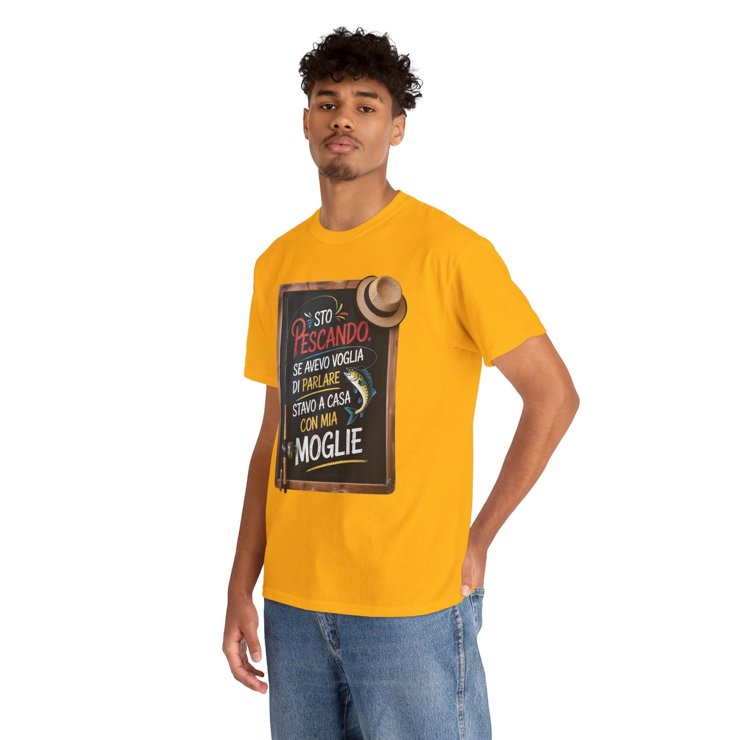 Maglietta da Pesca Uomo Divertente - T-Shirt Pescatore con Frase Spiritosa, Idea Regalo per Amanti della Pesca