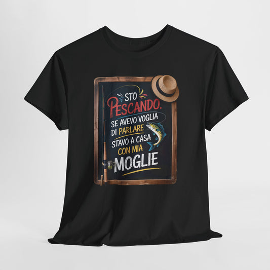Maglietta da Pesca Uomo Divertente - T-Shirt Pescatore con Frase Spiritosa, Idea Regalo per Amanti della Pesca