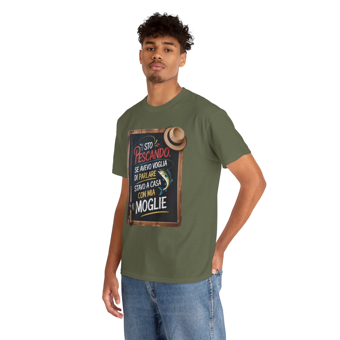 Maglietta da Pesca Uomo Divertente - T-Shirt Pescatore con Frase Spiritosa, Idea Regalo per Amanti della Pesca