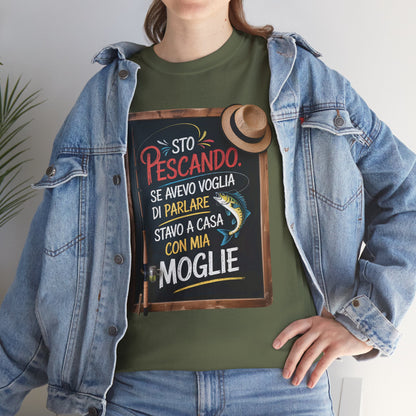 Maglietta da Pesca Uomo Divertente - T-Shirt Pescatore con Frase Spiritosa, Idea Regalo per Amanti della Pesca