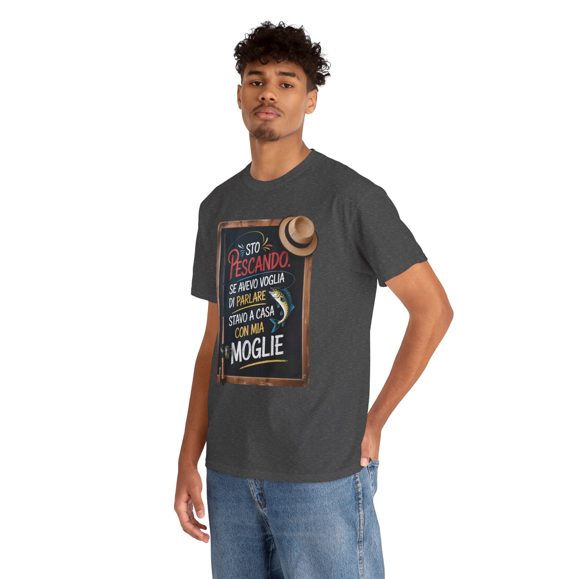 Maglietta da Pesca Uomo Divertente - T-Shirt Pescatore con Frase Spiritosa, Idea Regalo per Amanti della Pesca