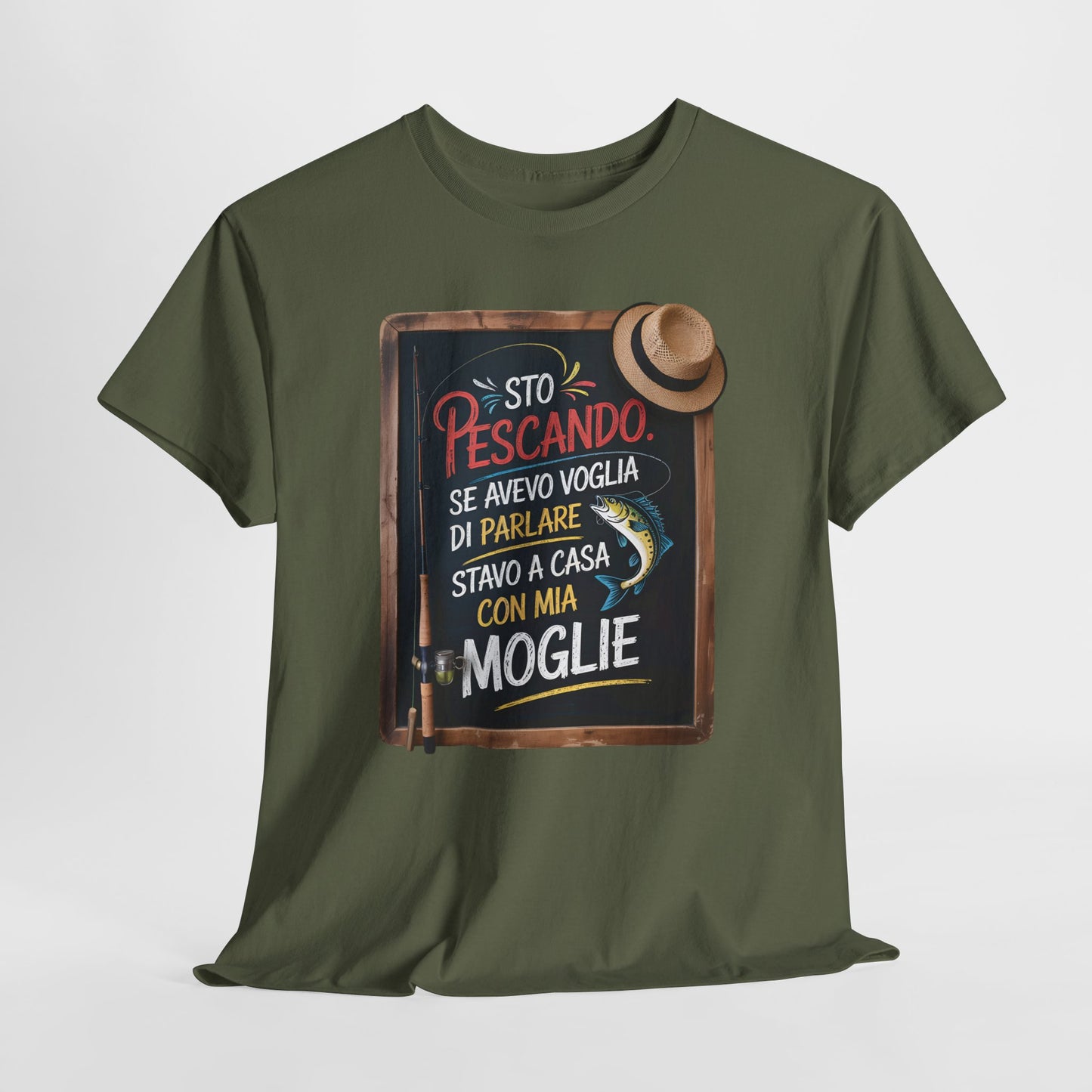 Maglietta da Pesca Uomo Divertente - T-Shirt Pescatore con Frase Spiritosa, Idea Regalo per Amanti della Pesca