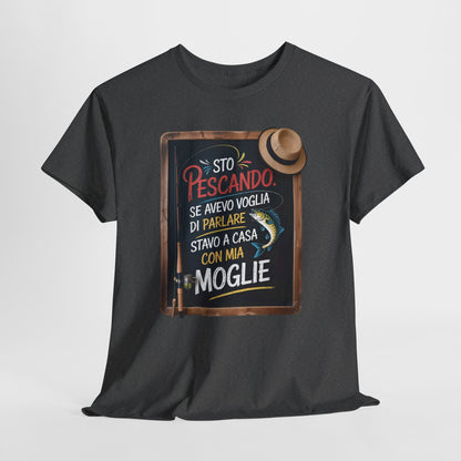 Maglietta da Pesca Uomo Divertente - T-Shirt Pescatore con Frase Spiritosa, Idea Regalo per Amanti della Pesca