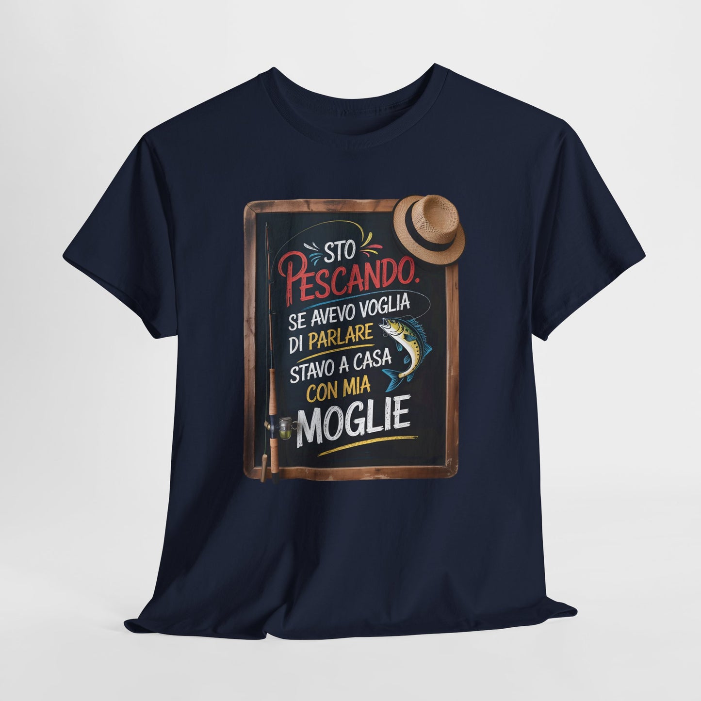 Maglietta da Pesca Uomo Divertente - T-Shirt Pescatore con Frase Spiritosa, Idea Regalo per Amanti della Pesca