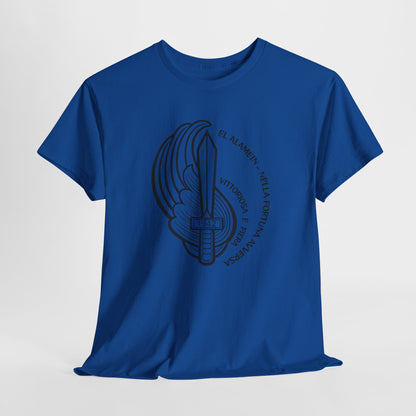 Paracadutisti Folgore El Alamein T-Shirt, Stemma 1942 Pugnale Alato, Design Storico Commemorativo