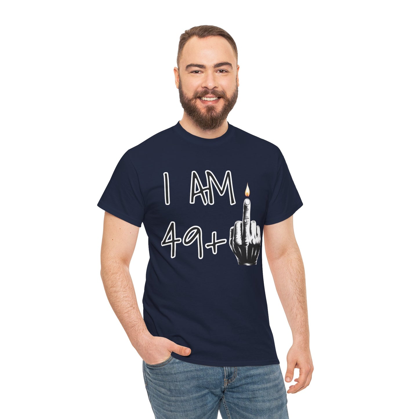 T-shirt 50 Anni Middle Finger | Maglietta Divertente Regalo 50° Compleanno