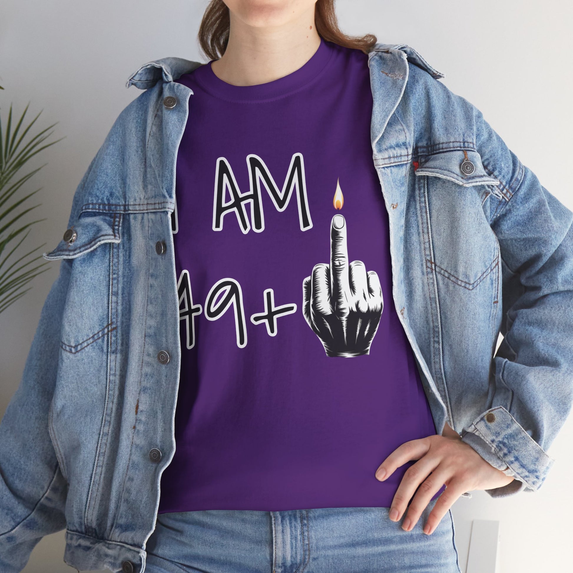 T-shirt 50 Anni Middle Finger | Maglietta Divertente Regalo 50° Compleanno