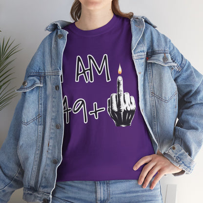 T-shirt 50 Anni Middle Finger | Maglietta Divertente Regalo 50° Compleanno
