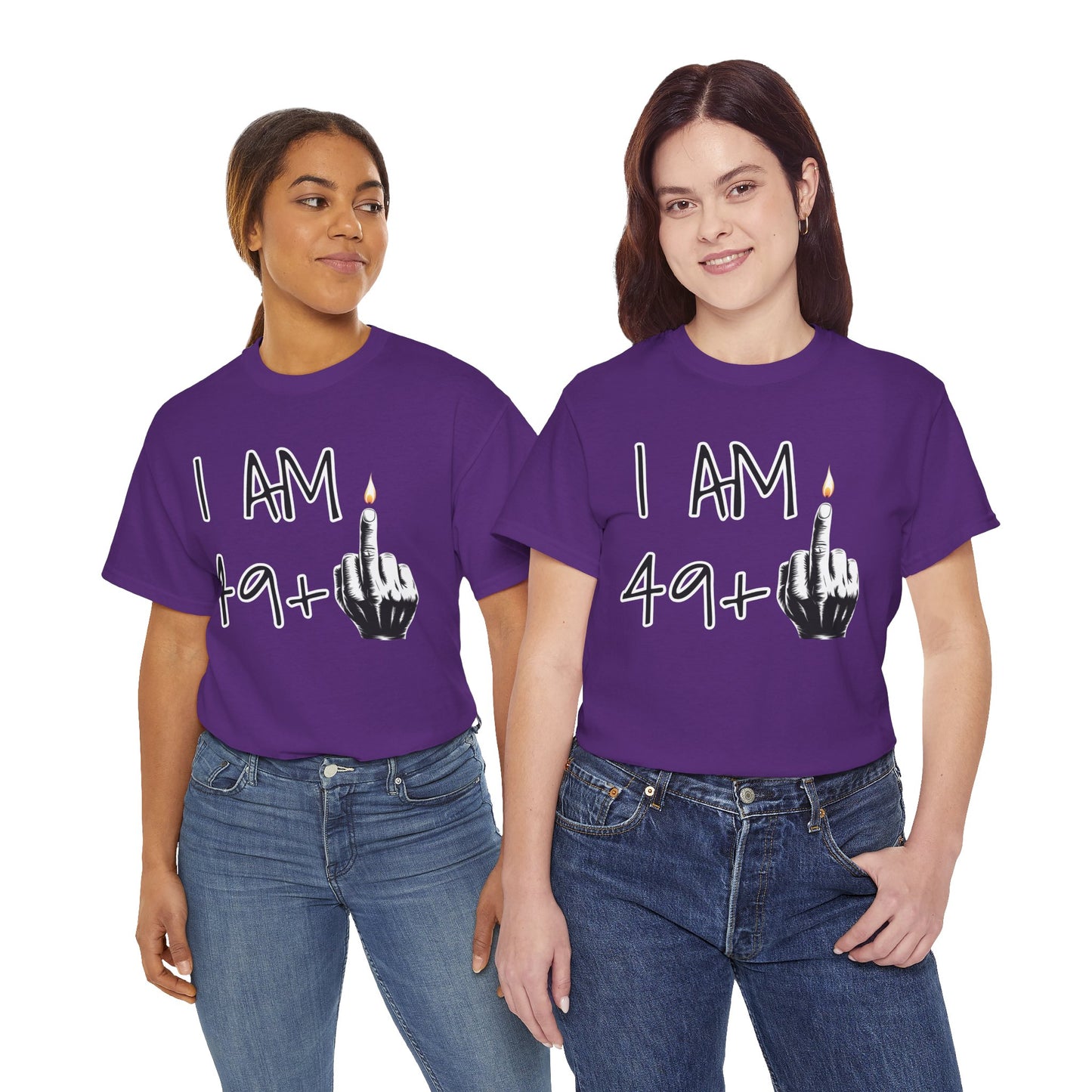 T-shirt 50 Anni Middle Finger | Maglietta Divertente Regalo 50° Compleanno