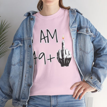 T-shirt 50 Anni Middle Finger | Maglietta Divertente Regalo 50° Compleanno